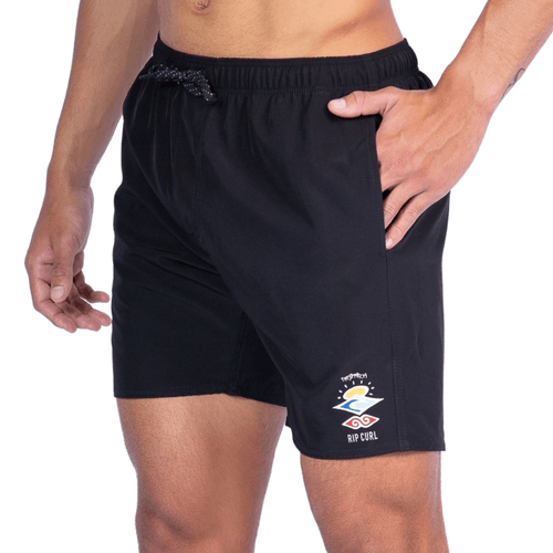 Bermuda Agua Masculina Rip Curl Icons Of Surf Volley 17 PRETO-0075MBO- -1-